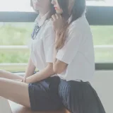 疯猫ss《JK百合1（桜桃喵&疯猫ss）》主题写真：43张全套美图