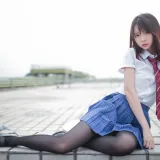 疯猫ss《天台JK》主题写真：30张全套美图