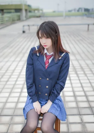 疯猫ss《天台JK》主题写真：30张全套美图