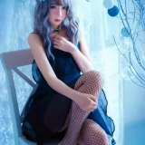 疯猫ss《黑裙网袜》主题写真：25张全套美图