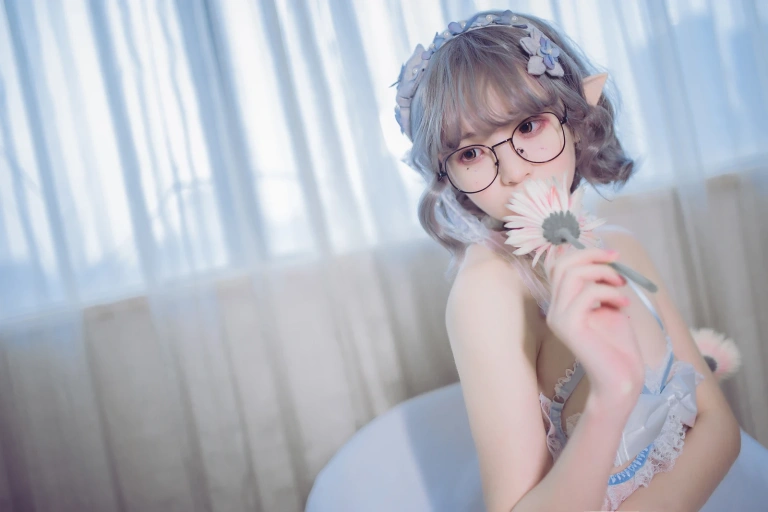 疯猫ss《蓝色精灵》主题写真：30张全套美图