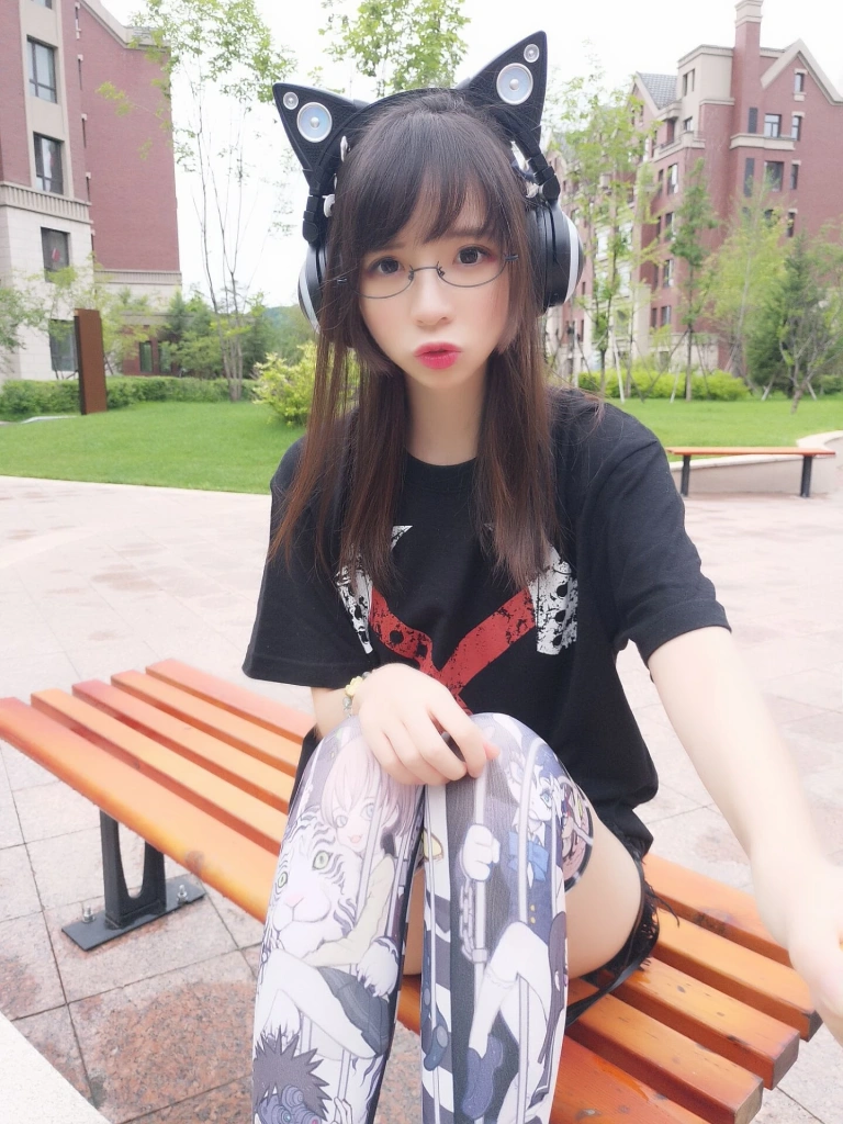 疯猫ss《直播自拍》主题写真：40张全套美图