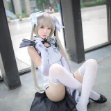 疯猫ss《穹妹旗袍白》主题写真：12张全套美图