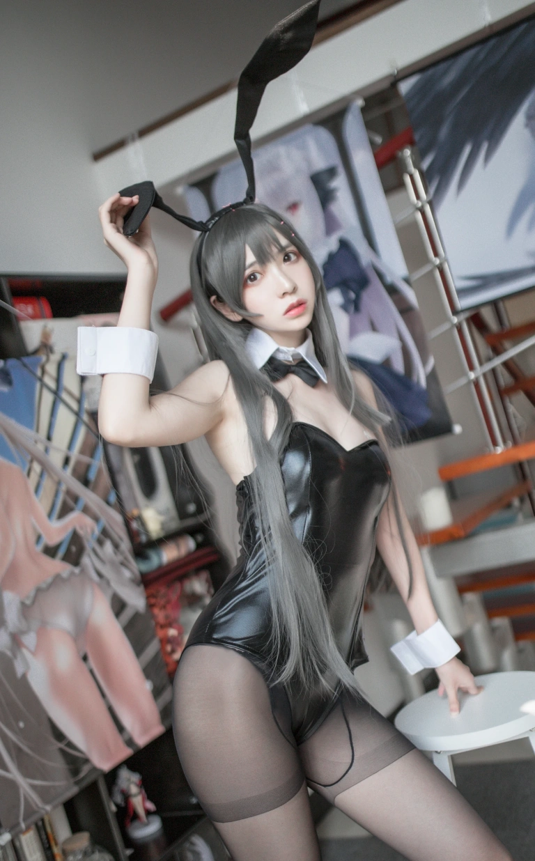 疯猫ss《麻衣学姐》主题写真：14张全套美图