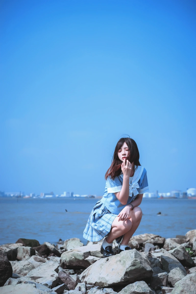 疯猫ss《一起去海鸥岛吧》主题写真：40张全套美图