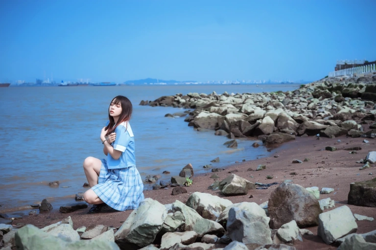 疯猫ss《一起去海鸥岛吧》主题写真：40张全套美图