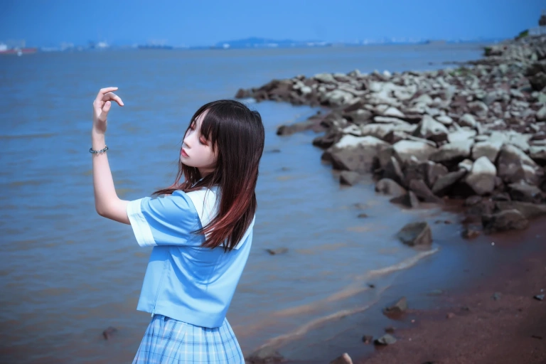 疯猫ss《一起去海鸥岛吧》主题写真：40张全套美图