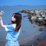 疯猫ss《一起去海鸥岛吧》主题写真：40张全套美图