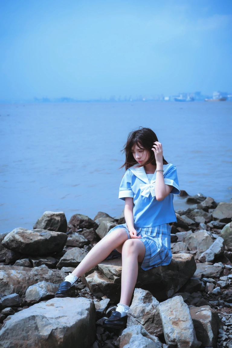疯猫ss《一起去海鸥岛吧》主题写真：40张全套美图