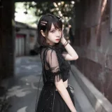 疯猫ss《街拍》主题写真：9张全套美图