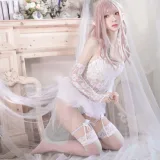 疯猫ss《纯白精灵》主题写真：29张全套美图