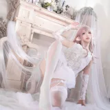 疯猫ss《纯白精灵》主题写真：29张全套美图