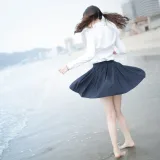 疯猫ss《眠海歌 海滩蓝色》主题写真：28张全套美图