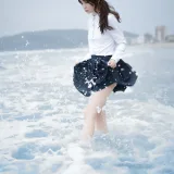 疯猫ss《眠海歌 海滩蓝色》主题写真：28张全套美图