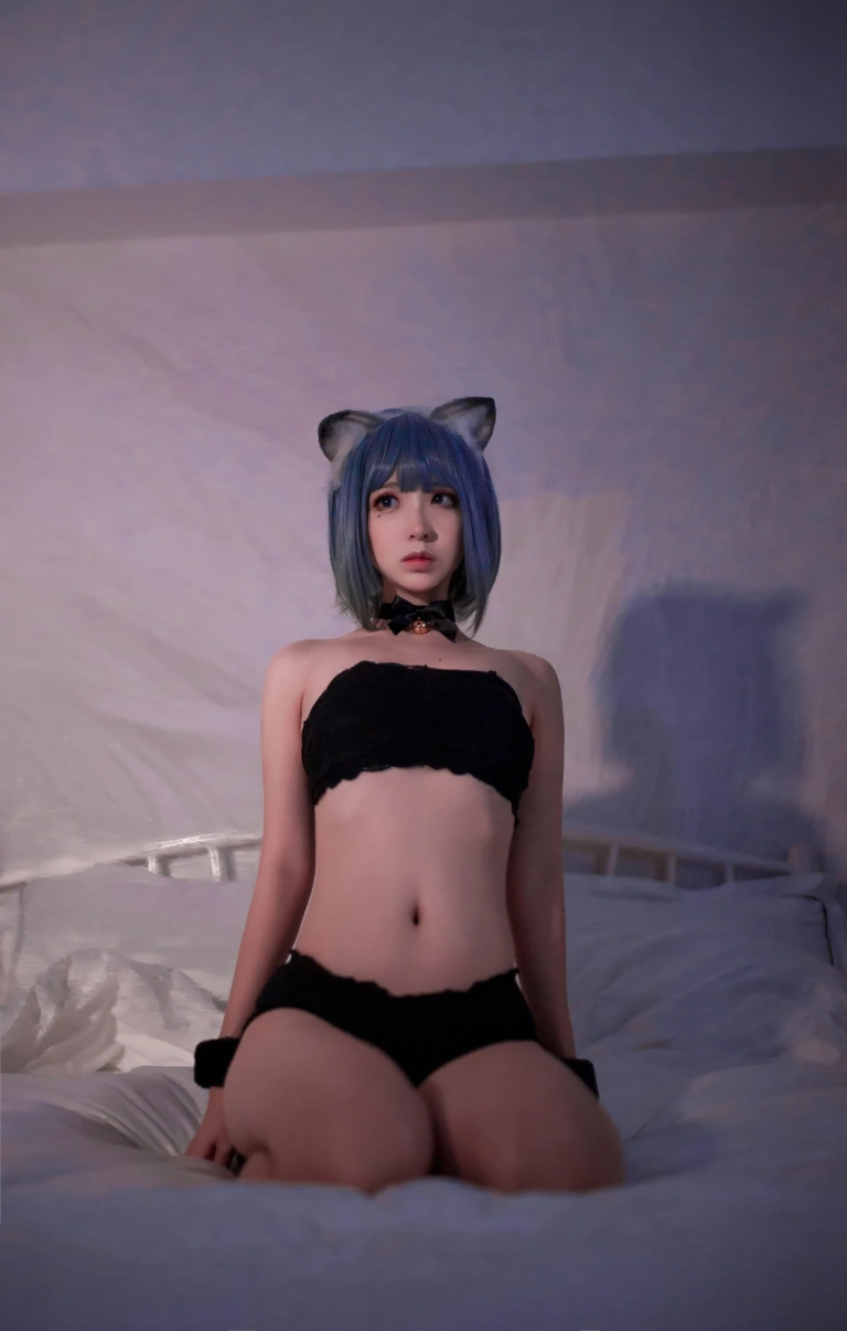 疯猫ss《魔女样双笙本 黑猫》主题写真：28张全套美图，含6个视频