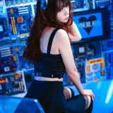 疯猫ss《魔女样双笙本 幻象蓝猫》主题写真：28张全套美图