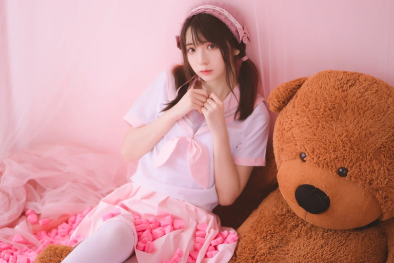 疯猫ss《丝袜狂想曲（粉）》主题写真：54张全套美图