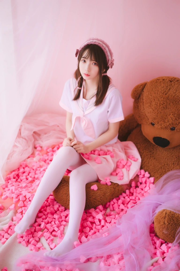 疯猫ss《丝袜狂想曲（粉）》主题写真：54张全套美图