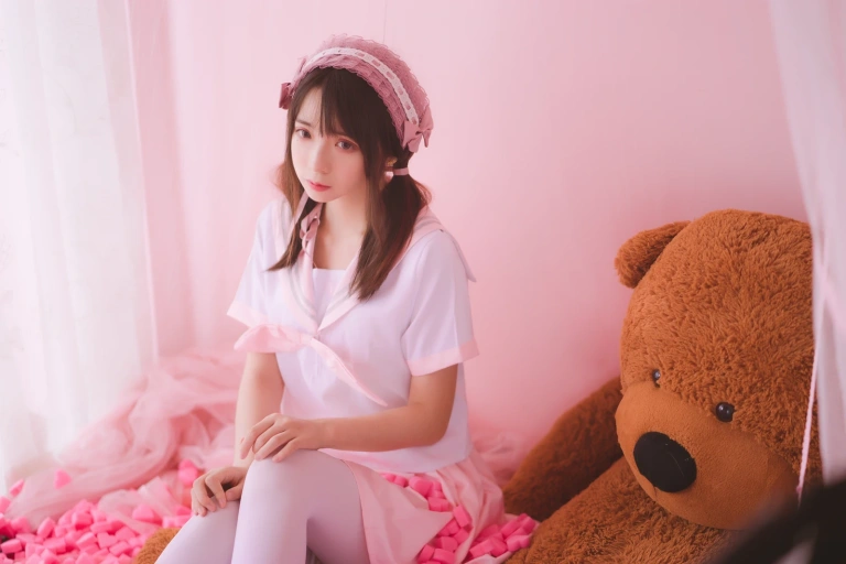 疯猫ss《丝袜狂想曲（粉）》主题写真：54张全套美图