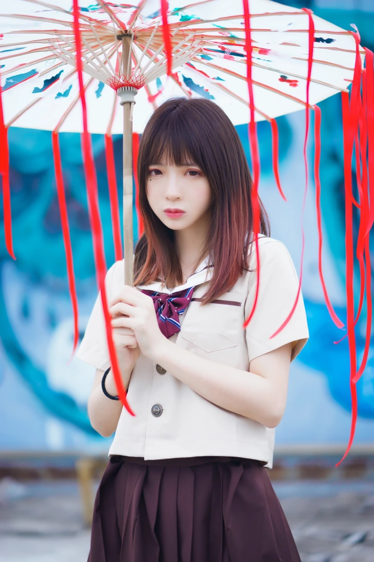 疯猫ss《丝袜狂想曲（伞）》主题写真：42张全套美图