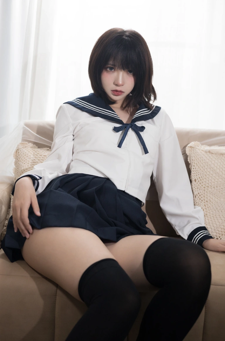 疯猫ss《病娇JK》主题写真：40张全套美图