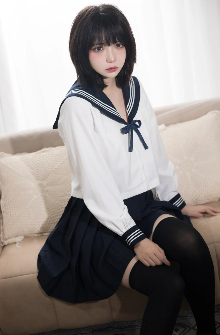 疯猫ss《病娇JK》主题写真：40张全套美图