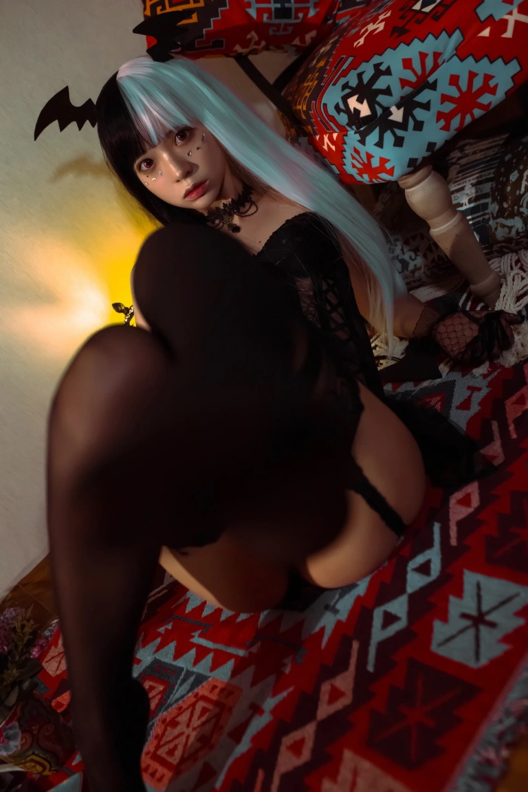 疯猫ss《万圣小恶魔》主题写真：47张全套美图