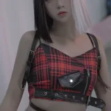 疯猫ss《红黑耳》主题写真：40张全套美图