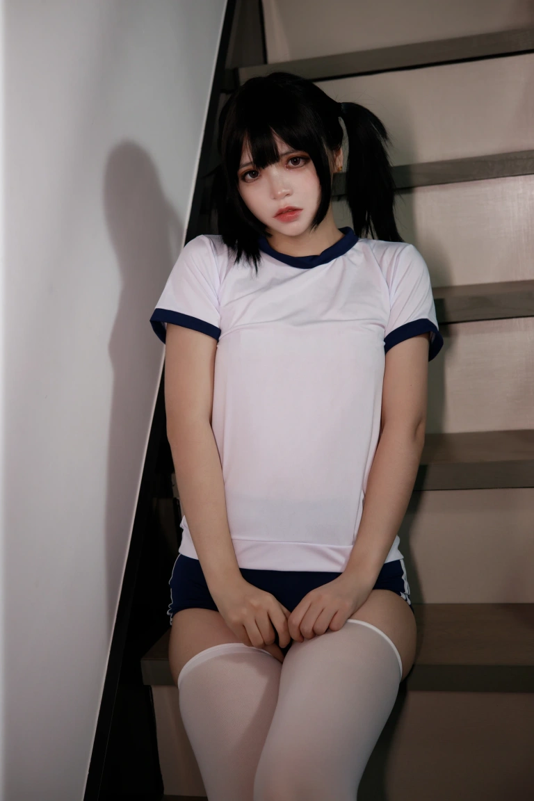 疯猫ss《白色情人节福袋 体操服》主题写真：40张全套美图
