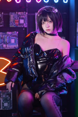 疯猫ss《赛博少女》主题写真：40张全套美图
