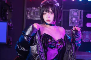 疯猫ss《赛博少女》主题写真：40张全套美图