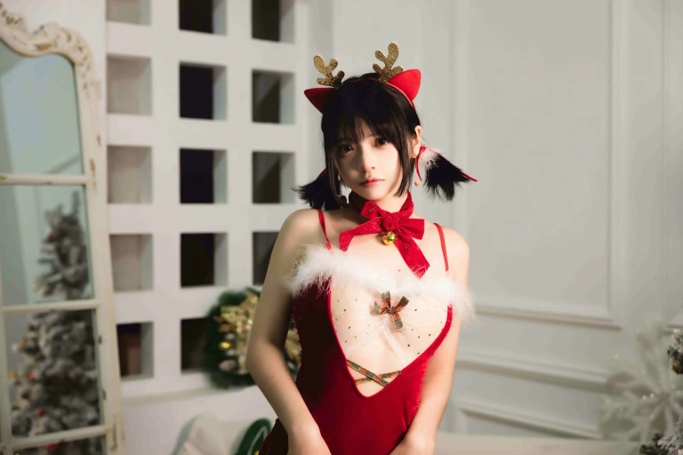 疯猫ss《2022圣诞快乐》主题写真：30张全套美图