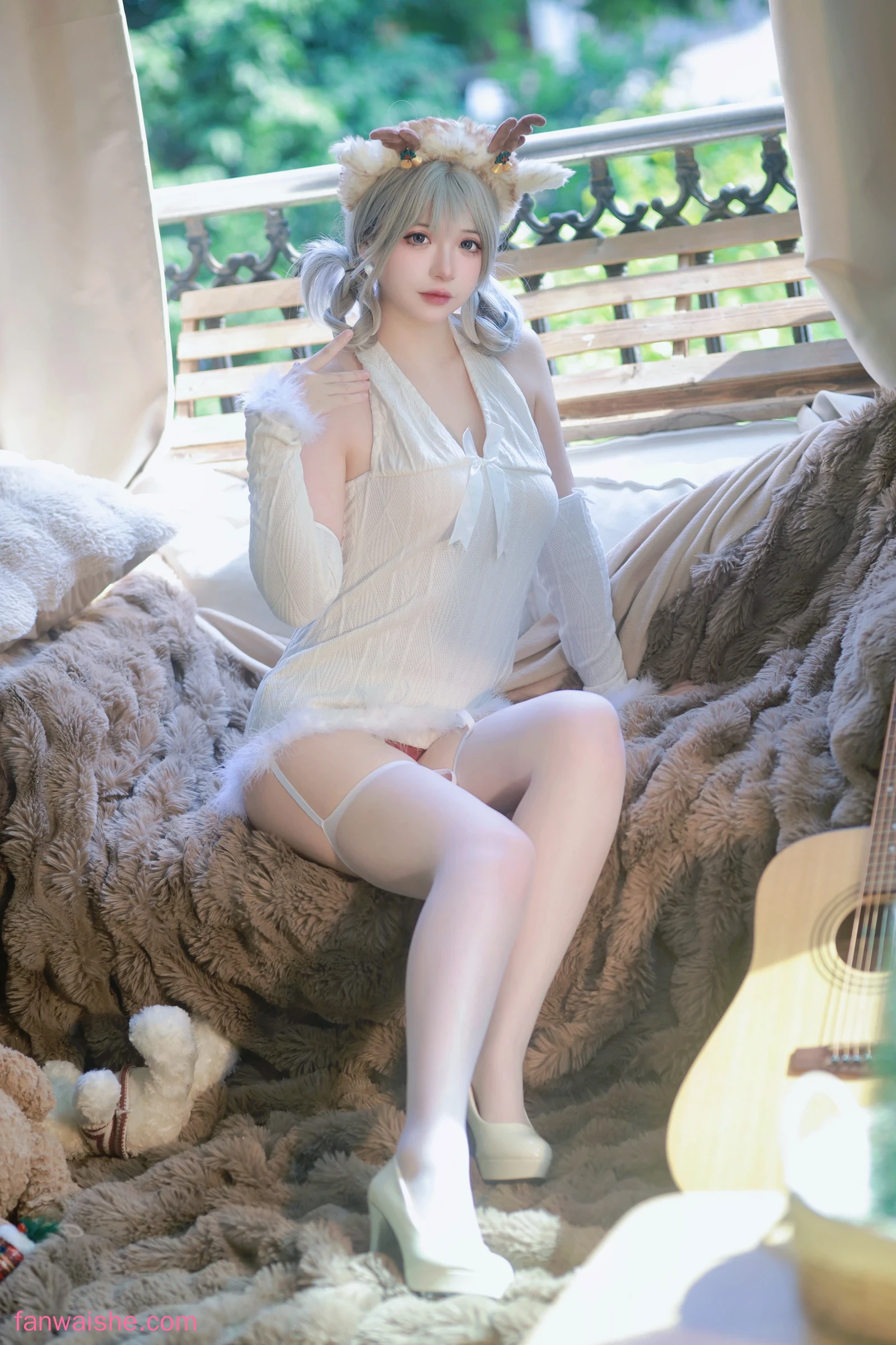 疯猫ss 疯猫ss NO.159 - 2023圣诞特典＆白色毛衣
