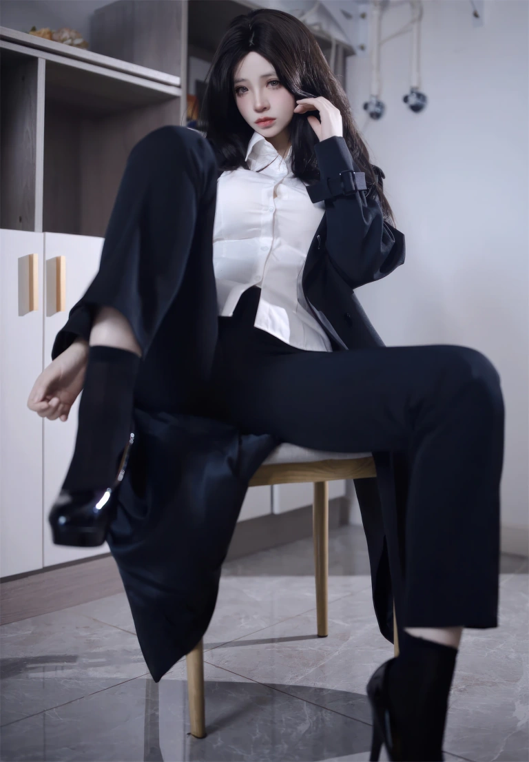 疯猫ss《少女衣橱 西装裤》主题写真：41张全套美图