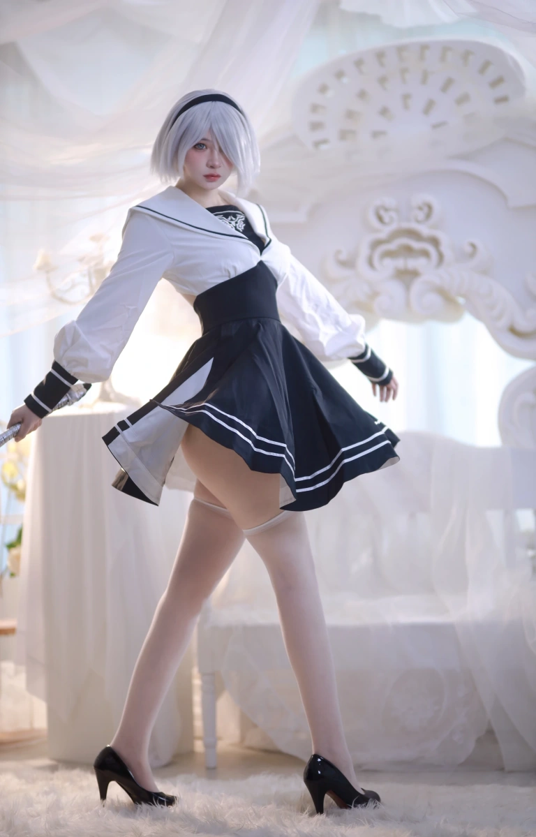 疯猫ss《2b》主题写真：53张全套美图
