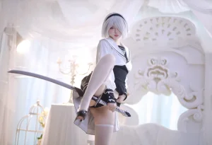 疯猫ss《2b》主题写真：53张全套美图