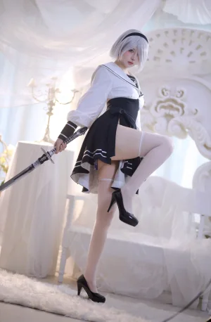 疯猫ss《2b》主题写真：53张全套美图
