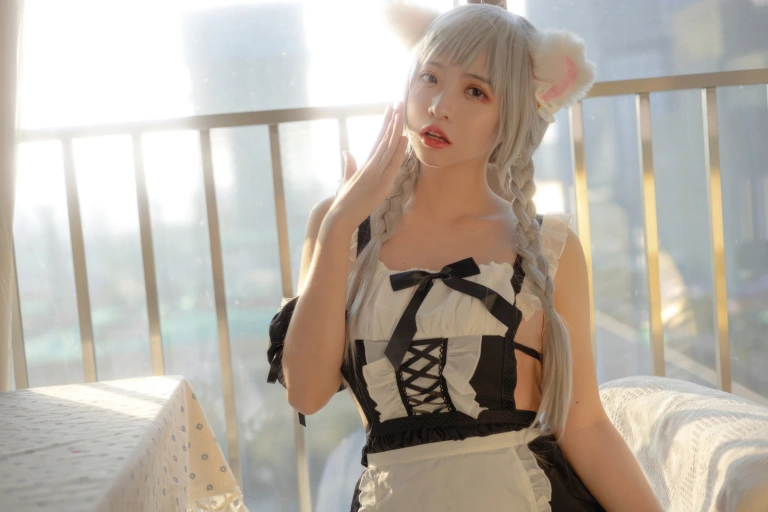 疯猫ss《夕女仆》主题写真：40张全套美图