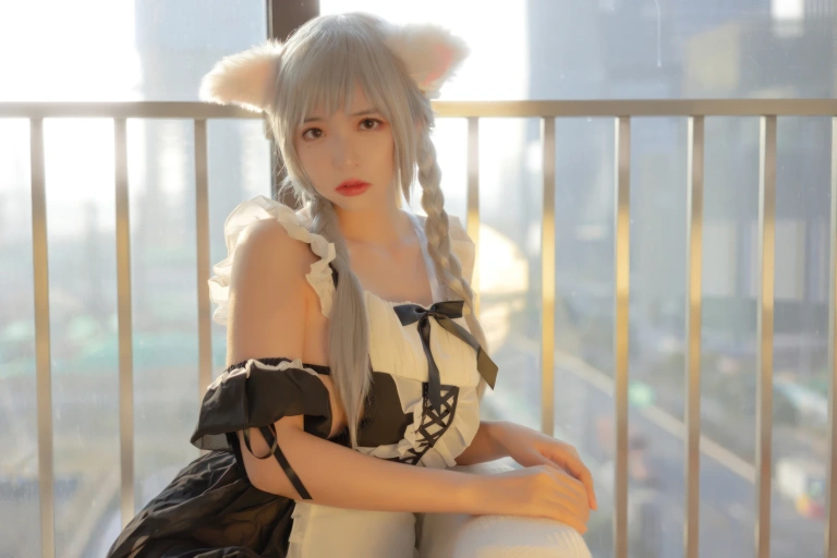 疯猫ss《夕女仆》主题写真：40张全套美图