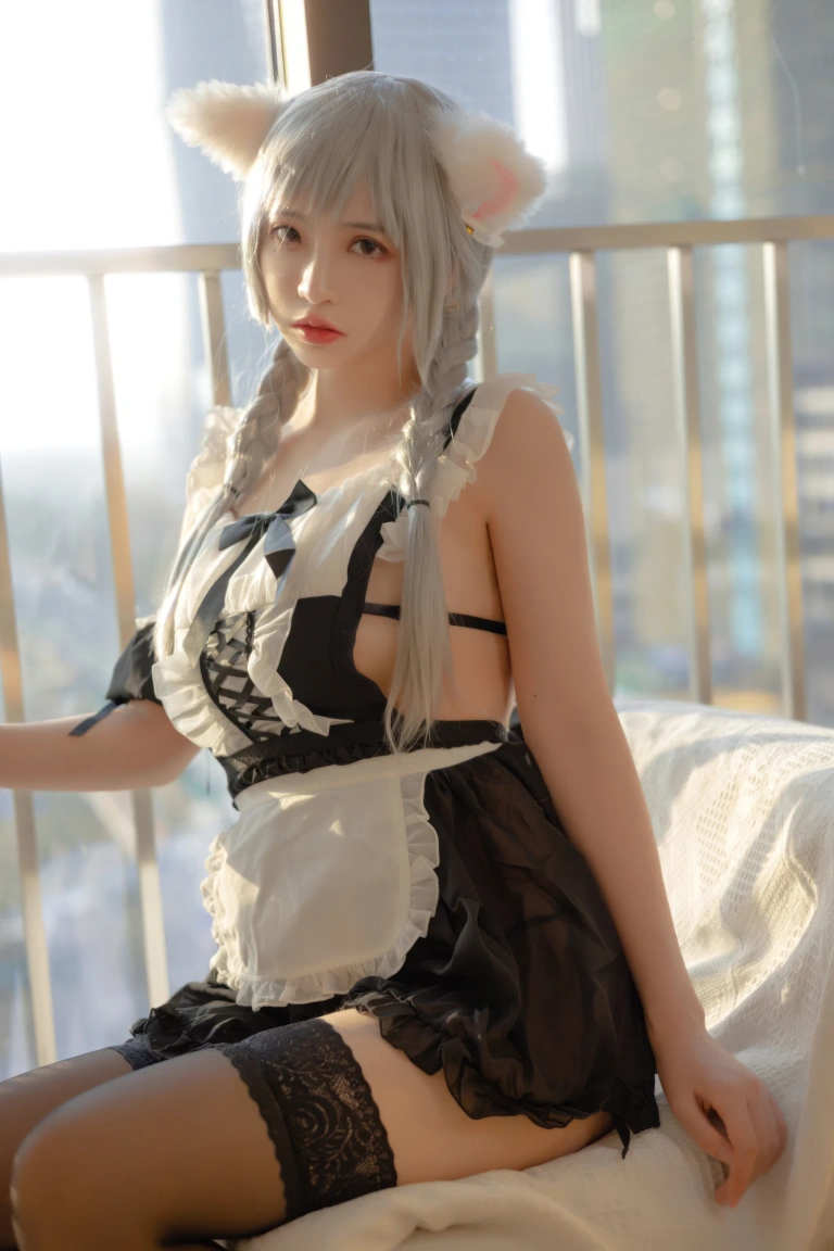 疯猫ss《夕女仆》主题写真：40张全套美图