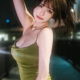 Tina很妖孽呀《绿色连衣裙》主题写真：35张全套美图