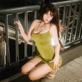 Tina很妖孽呀《绿色连衣裙》主题写真：35张全套美图
