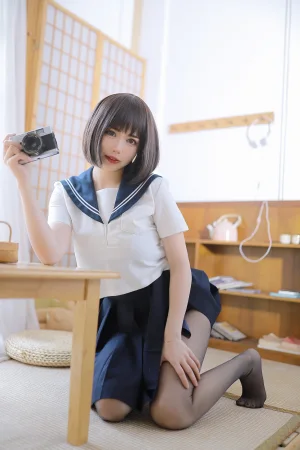 Tina很妖孽呀《捆绑jk》主题写真：111张全套美图，含2个视频