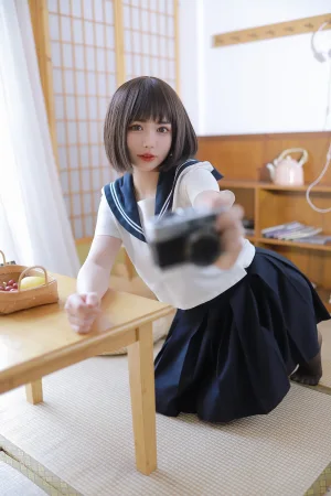 Tina很妖孽呀《捆绑jk》主题写真：111张全套美图，含2个视频