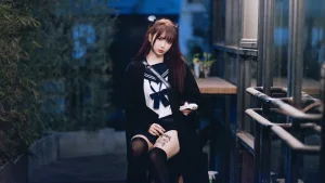 Tina很妖孽呀《不良JK》主题写真：58张全套美图