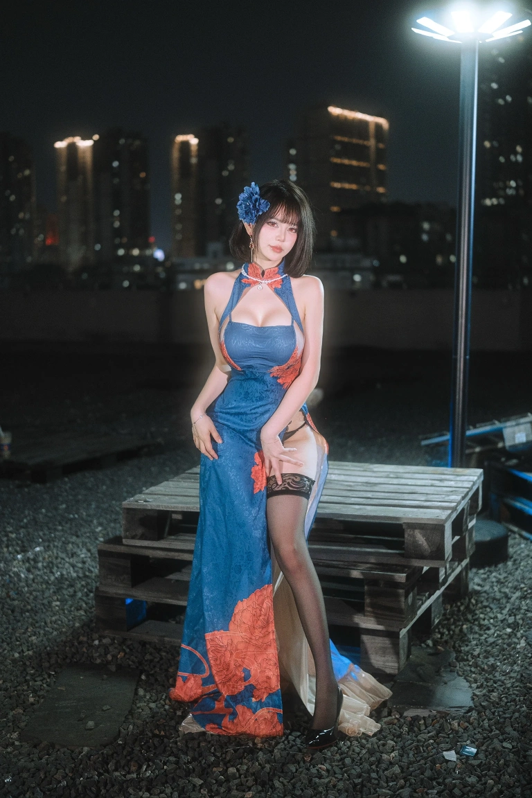 Tina很妖孽呀《碧蓝航线 建武旗袍》主题写真：39张全套美图