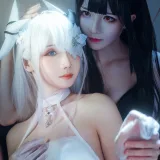 Tomoyo酱&焖焖碳《碧蓝航线 埃姆登 双黑白夜之主》主题写真：29张全套美图