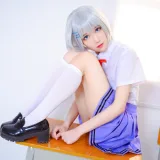 Tomoyo酱《鸢一折纸 校服》主题写真：12张全套美图