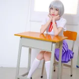 Tomoyo酱《鸢一折纸 校服》主题写真：12张全套美图