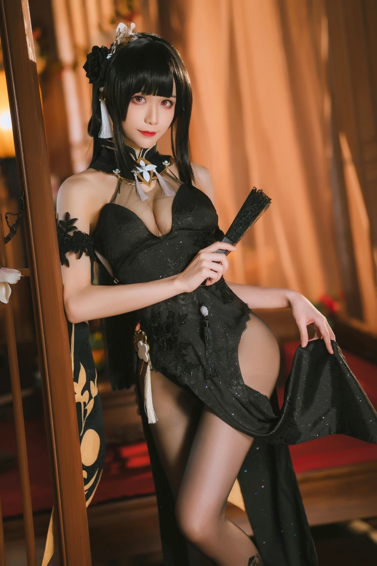 Tomoyo酱《碧蓝航线 镇海旗袍》主题写真：27张全套美图